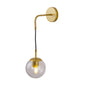 Golden Accent Fixture with Clear Glass & Curved Arm (PL 1163-01-GO)
