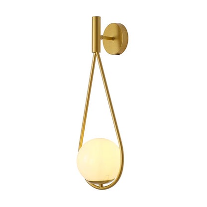 Teardrop Glass Accent Wall Light – Black/Gold Finish (PL 1166-01-)