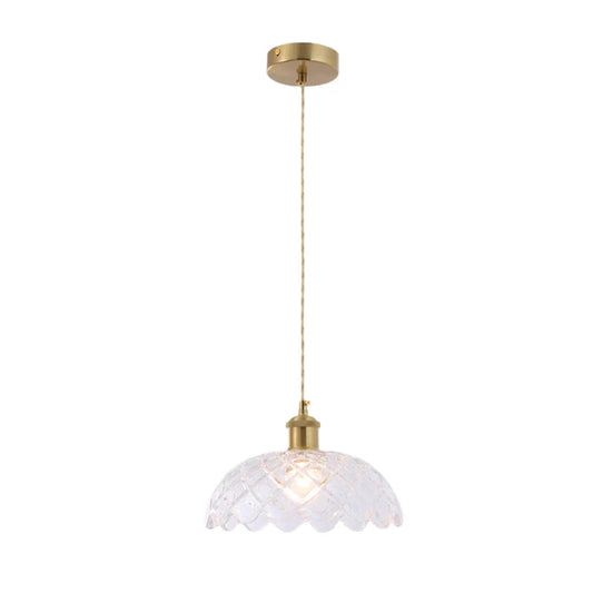 Elegant Crystal Pendant Light 1*E27 (PL 2024-04-GL-CL)