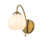 Graceful Swan-Neck Tulip Wall Light (PL 2525-GL-WH)