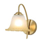 Decorative Frosted Bell Wall Light with Gold Arm (PL 2531-GL-WH)