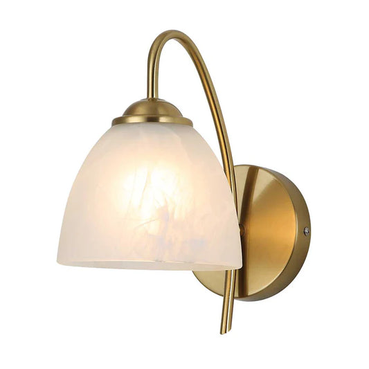Elegant Frosted Glass Wall Light with Brass Finish (PL 2533-GL-CL)