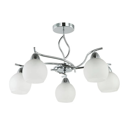 Silver & White 3-Light Pendant (PL 7013-27-03-SI)