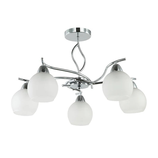 Silver & White 3-Light Pendant (PL 7013-27-03-SI)