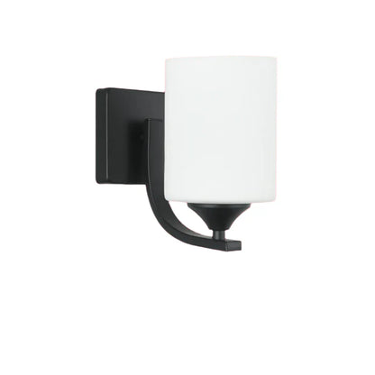 Cylindrical Frosted Glass Shade Wall Lamp (PL 7015-27-01-)