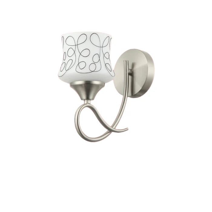 Artistic Patterned Wall Lamp Frosted Glass Shade (PL 7021-27-01-)