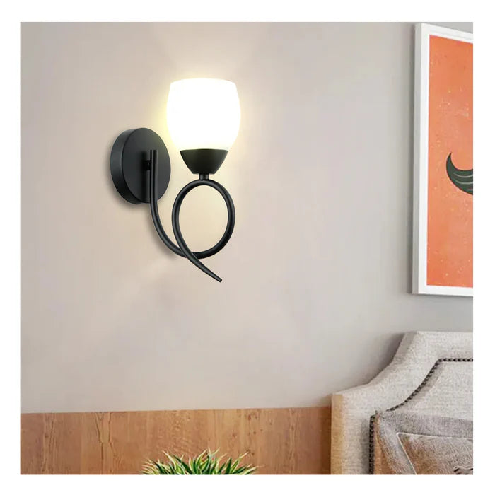Modern Wall Light with Frosted Glass Shade (PL 7024-14-01-)