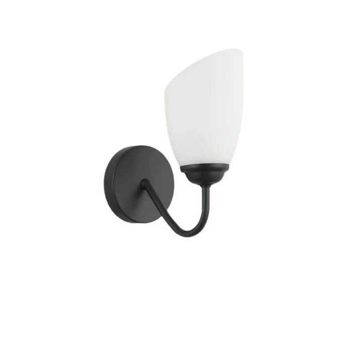 Modern Wall Light with Frosted Glass Tulip Shade (PL 7031-27-01-)