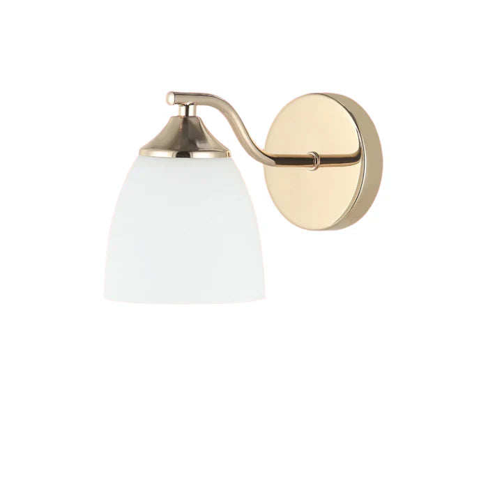 Indoor Modern Matte Wall Light Sconce with Frosted Glass Shade (PL 7033-27-01-)