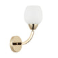 Elegant Silver/Gold Wall Lamp with Frosted Glass Shade (PL 7035-27-01-)