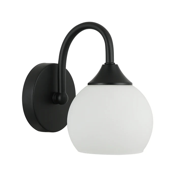 Elegant Silver/black with White Wall Lamp (PL 7037-27-01-)