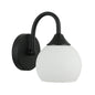 Elegant Silver/black with White Wall Lamp (PL 7037-27-01-)