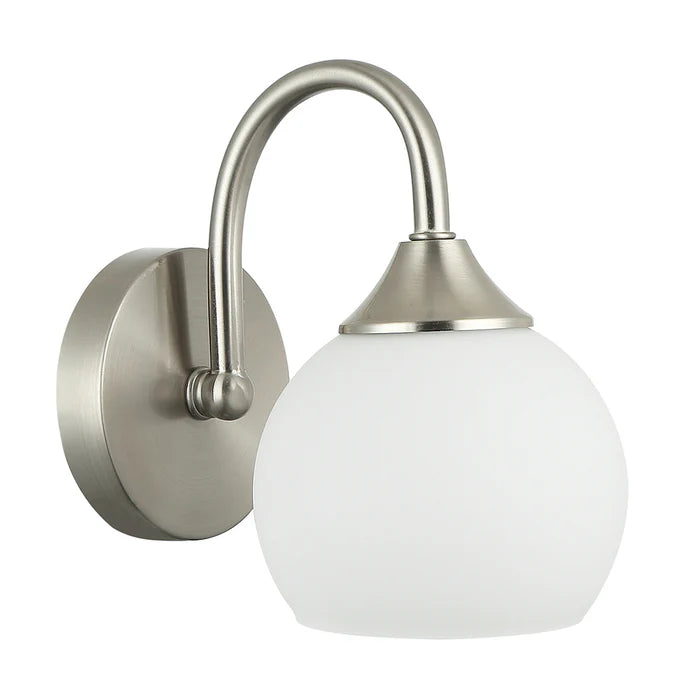 Elegant Silver/black with White Wall Lamp (PL 7037-27-01-)