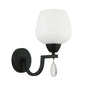 Elegant Silver Wall Lamp with Frosted Glass Shade (PL 7039-27-01-)