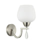 Elegant Silver Wall Lamp with Frosted Glass Shade (PL 7039-27-01-)