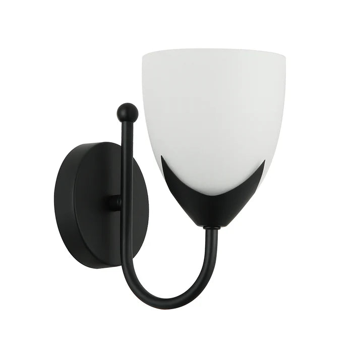 Elegant Silver/Black and White Wall Lamp (PL 7047-27-01-)