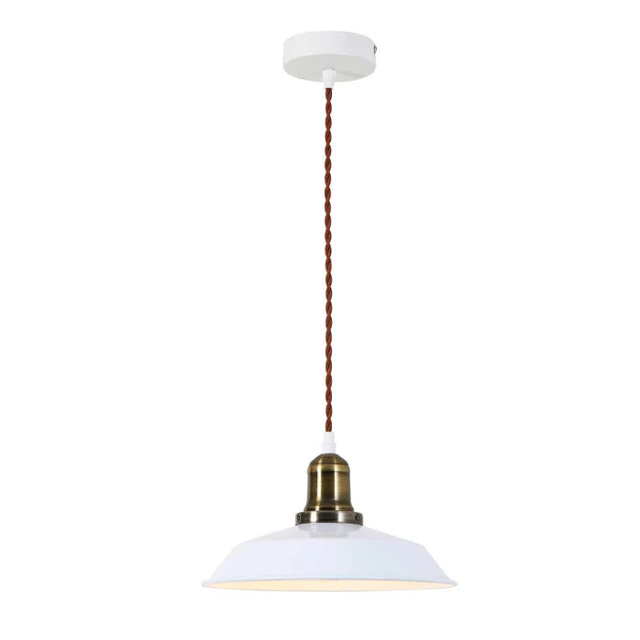 Minimalist White Dome Pendant Light (PL 7910-01-WH)
