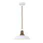 Minimalist White Dome Pendant Light (PL 7910-01-WH)