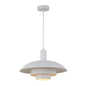 Scandinavian White Layered Dome Pendant Light (PL 7912-02-WH)