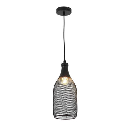 Industrial Mesh Pendant Light (PL 7914-02-BK)