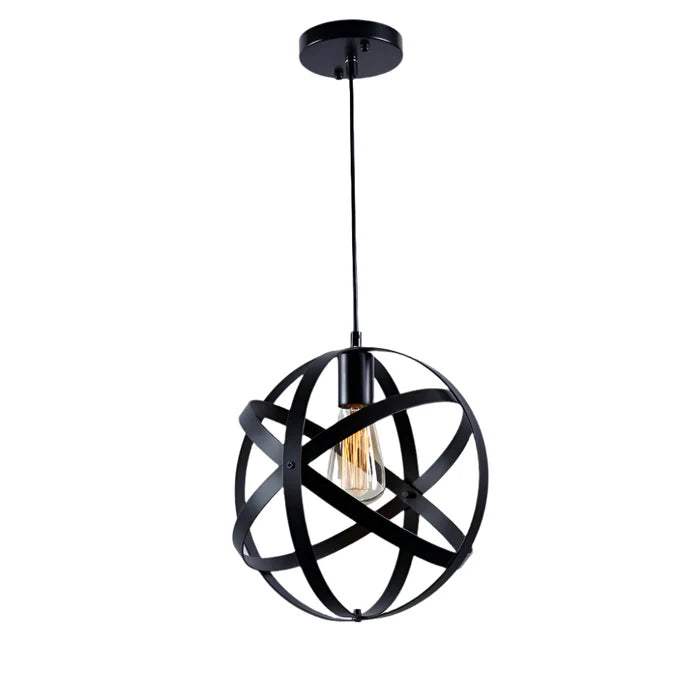 Pendant Lamp with E27 Holder - Iron Frame, IP20 Rated (PL 8117-)