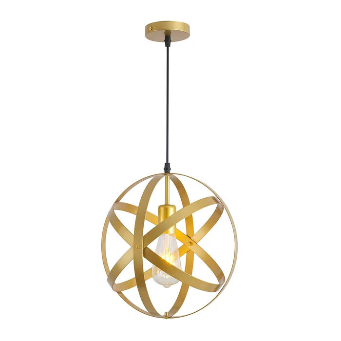 Pendant Lamp with E27 Holder - Iron Frame, IP20 Rated (PL 8117-)