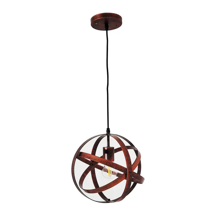 Pendant Lamp with E27 Holder - Iron Frame, IP20 Rated (PL 8117-)