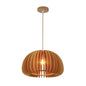 Contemporary Wooden Dome Pendant Light (PL WD25-03)