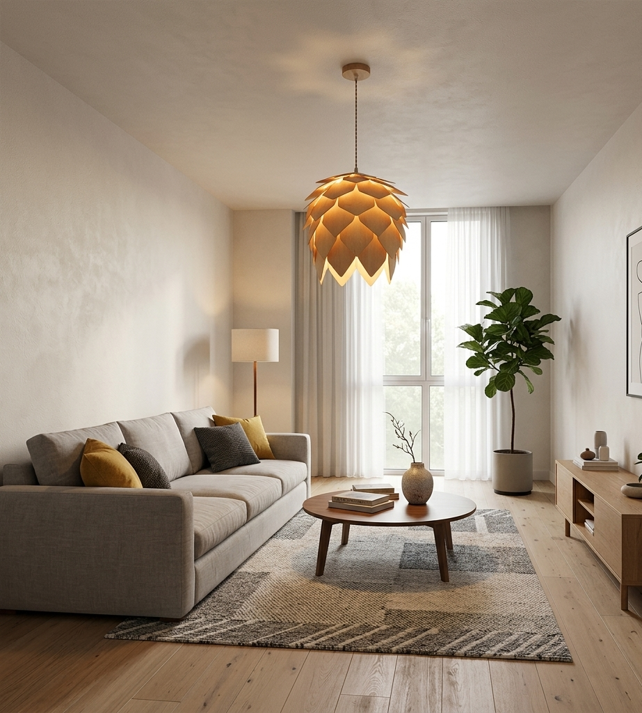 Scandinavian Pinecone Pendant Light (PL WD25-05)