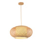 Bamboo Globe Pendant Lamp – Natural Wood Finish (PL WD25-12)