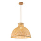 Tall Bamboo Pendant Lamp – Natural Wood Style, E27 Holder (PL WD25-16)