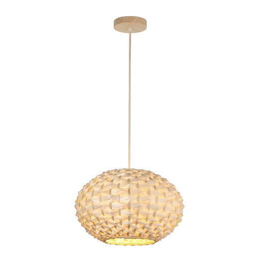 Round Woven Bamboo Pendant Lamp (PL WD25-19)