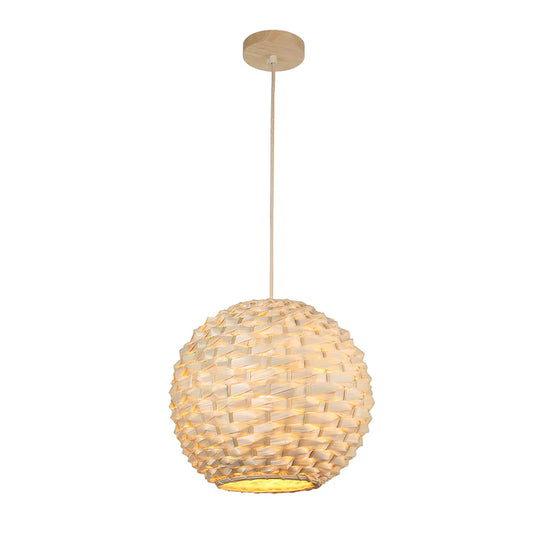 Natural Bamboo Sphere Pendant Light (PL WD25-20)