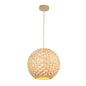 Natural Bamboo Sphere Pendant Light (PL WD25-20)