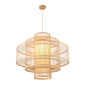 Bamboo Pendant Lamp – Large Geometric Frame (PL WD25-27-02)