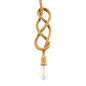 Vintage Sisal Rope Pendant Light - 1.5M Brown (PL RP02-01)
