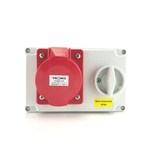 32A 5Pin Industrial Sockets Inerlock