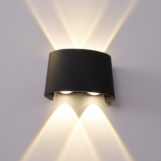 Rectangular-shaped Curved Up & Down Warm White 4 Watts (LL 2310-04-BK)