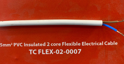 0.75mm 2Core Flexible Power Cable (TC FLEX-02-0007-)