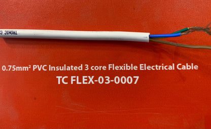 0.75mm 3Core Flexible Power Cable (TC FLEX-03-0007-)