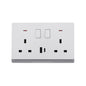 Premium Double Socket with USB-A & Type-C (TD 5213-UB-)