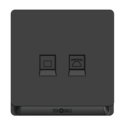 Premium Telephone + PC Socket (CAT6) Outlet - TD Range (TD 5164-)