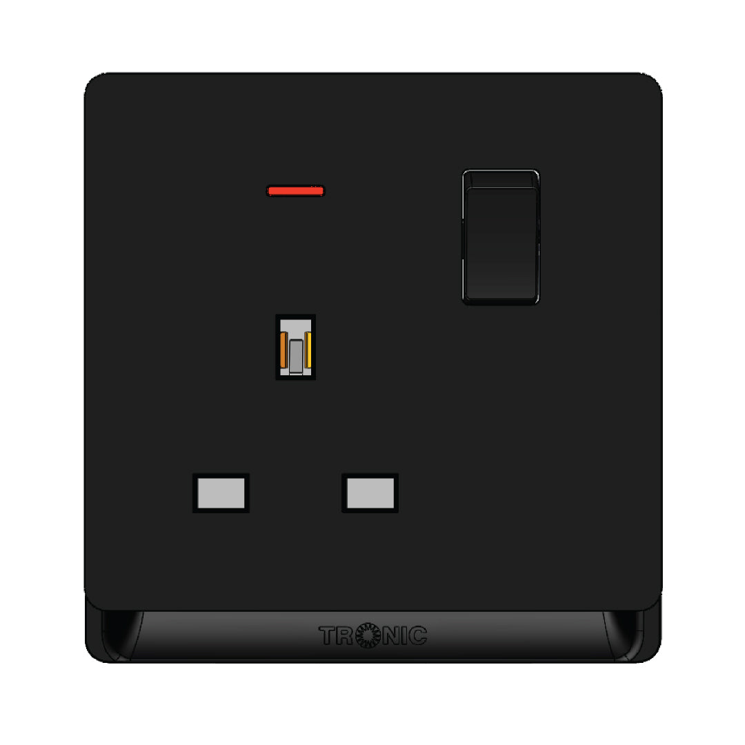 Premium Single Outlet screwless finish | TD Range (TD 5113-NE-)