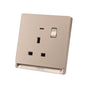 Premium Single Outlet screwless finish | TD Range (TD 5113-NE-)