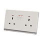 Premium 2-Gang Switched Socket with Neon - TD Range (TD 5213-NE-)