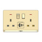 Premium Double Socket with USB-A & Type-C (TD 5213-UB-)