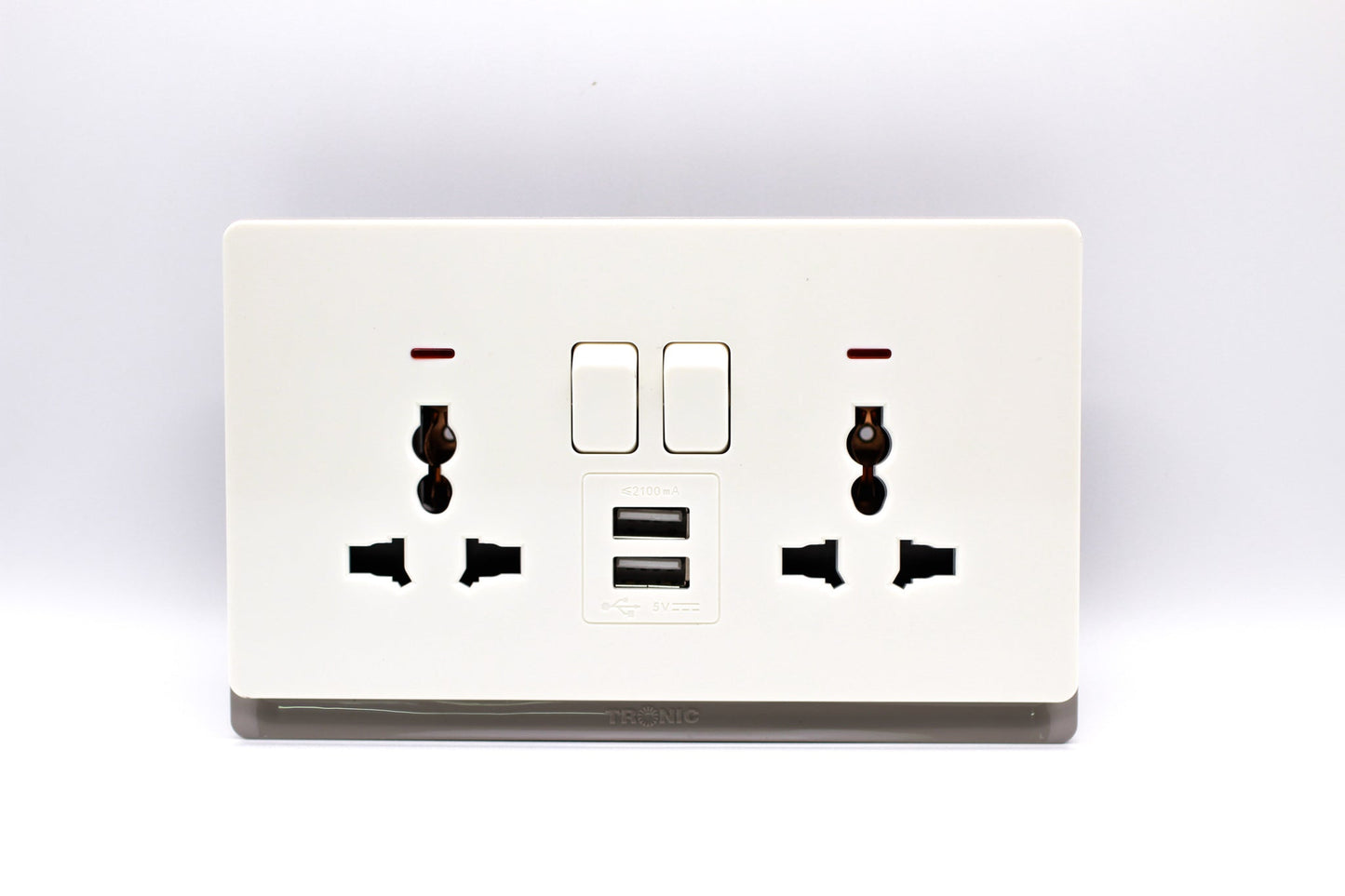 Premium Universal Double Outlet With USB | TD Range (TD 5213-UN-UB-)