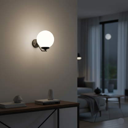 Classic Globe Wall Light (TG GLBM-20-10-8-)