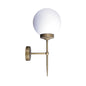 L-Shaped Black/Gold Globe Wall Light (TG GLBL-20-10-8-)