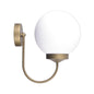 U-Shaped Black Globe Wall Light (TG GLBU-20-10-8)